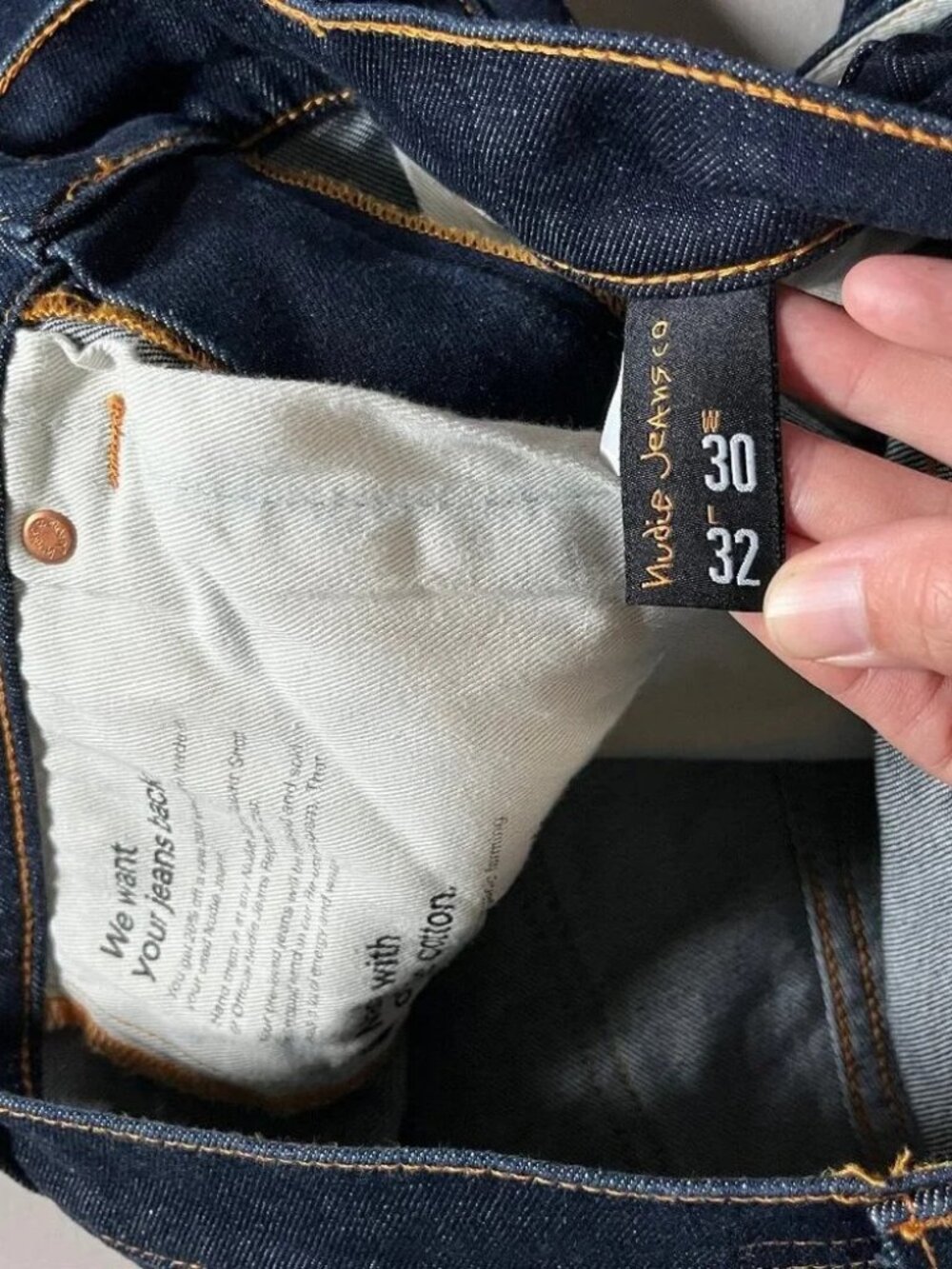 Nudie Lean Dean 16 Dips Dry Slim Tapered Jeans - Men's Size 30*32 (Fit 30*30) - Picture 8 of 10